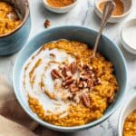 Creamy Pumpkin Oatmeal for a Healthy Fall Breakfast Recipe
