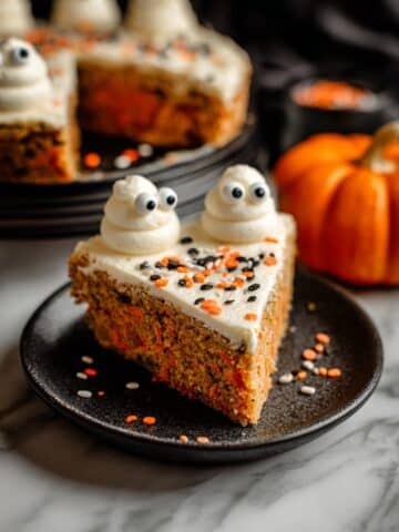Halloween Cookie Cake with Frosted Ghosts and Festive Sprinkles Recipe
