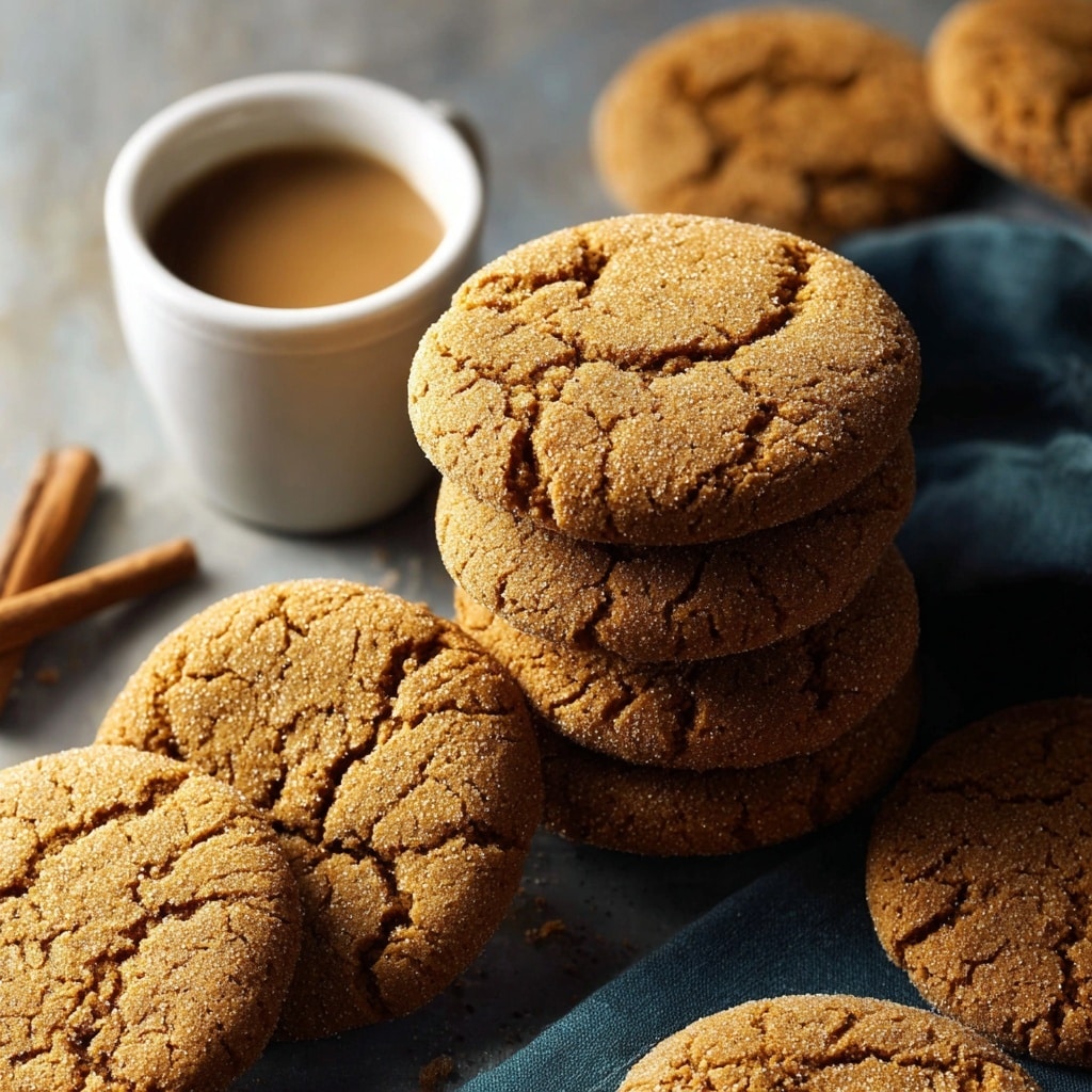 Several evenly baked round cookies are spread out randomly on a white marbled surface. Each cookie is golden brown with a slightly cracked texture on top, showing a crisp and firm outer layer. The cookies are thin and flat, without any visible layers, and have a soft, warm brown color throughout. The spacing between the cookies varies, with some touching and others slightly apart. photo taken with an iphone --ar 4:5 --v 7