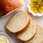 Chewy Homemade Italian Bread with Golden Crust Recipe