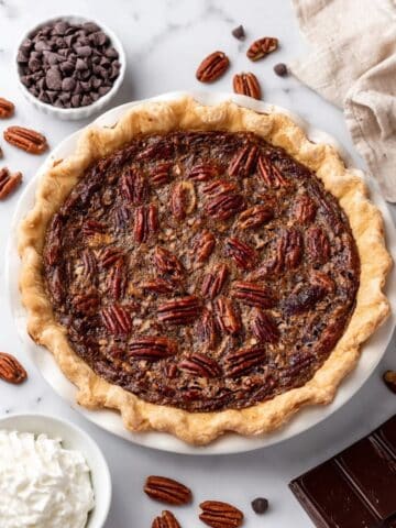 Chocolate Pecan Pie with a Gooey Chocolate Filling Recipe