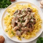 Beef Stroganoff Recipe with Mushrooms in Rich Sour Cream Gravy Recipe