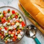 Peppo's Inspired Vegetarian Pickle and Tomato Guts Sandwich Filling Recipe