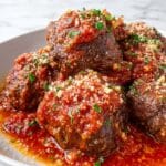Rolled Beef Braciole in Slow Roasted Tomato Sauce Recipe