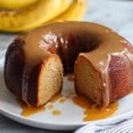 Banana Pound Cake with Walnut Glaze Recipe
