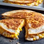 Korean Cheese Corn Quesadillas Recipe
