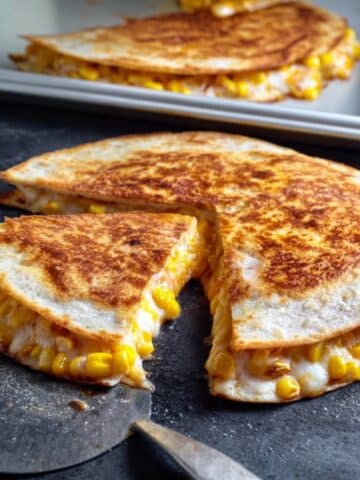 Korean Cheese Corn Quesadillas Recipe