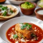 Chile Relleno with Homemade Salsa and Cheese Filling Recipe