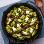 Spring Gnocchi with Spinach Pesto, Ricotta, and Sun-Dried Tomatoes Recipe