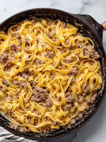 Garlic Butter Beef Pasta Recipe