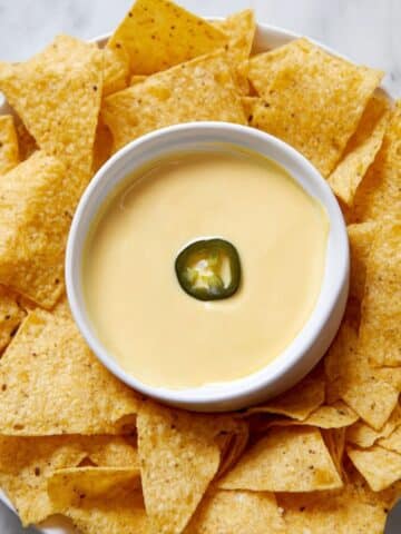 Spicy 5-Ingredient Cheddar Jalapeno Queso Recipe