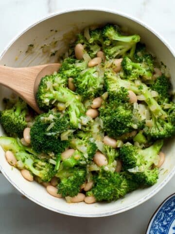 Braised Broccoli and Beans Recipe