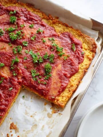 Sheet Pan Sweet Potato Scallion Pancake Recipe