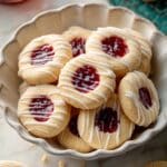 Raspberry Almond Thumbprint Cookies Recipe