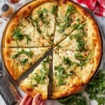 White Garlic Ricotta Pizza with Mozzarella and Parmesan Recipe