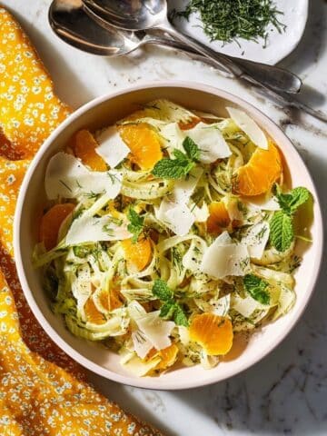 Shaved Fennel Salad with Lemon, Parmesan, and Pine Nuts Recipe