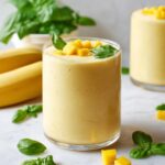 Creamy Mango Banana Smoothie with Lime and Mint Recipe