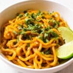 Chili Lime Garlic Udon Noodles Recipe