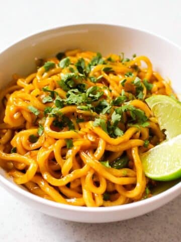 Chili Lime Garlic Udon Noodles Recipe