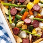 Lemon Butter Veggies and Sausage Recipe