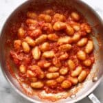 White Bean Gnocchi with Marinara and Basil Recipe