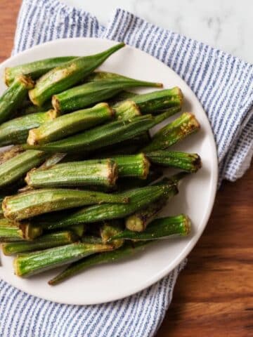 Whole Roasted Okra Recipe