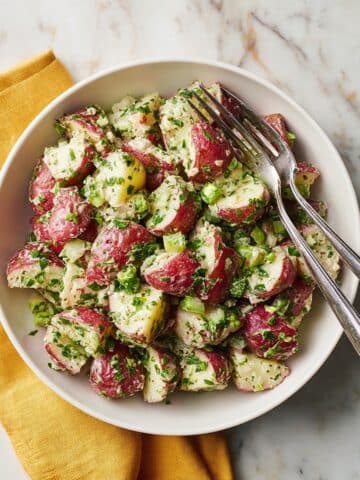 Red Potato Salad with Fresh Herbs and Tangy Mustard Dressing Recipe