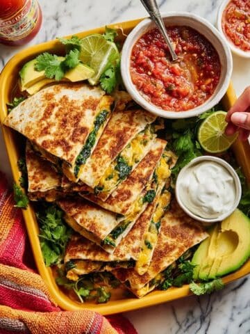 High-Protein Breakfast Quesadillas with Eggs, Veggies, and Cheese Recipe