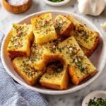 Garlic Bread with Herb, Parmesan, and Flaky Sea Salt Recipe