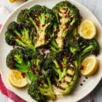 Grilled Broccoli with Lemon and Red Pepper Flakes Recipe