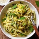 Fresh Zucchini Pasta with Lemon, Herbs, and Parmesan Recipe