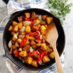 Crispy Roasted Breakfast Potatoes with Smoky Spices and Sautéed Vegetables Recipe