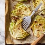 Roasted Cabbage Steaks with Garlic and Lemon Recipe