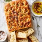 Easy Homemade Focaccia Bread with Sea Salt and Rosemary Recipe