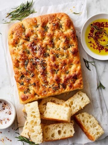 Easy Homemade Focaccia Bread with Sea Salt and Rosemary Recipe