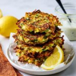 Crispy Zucchini Fritters with Dill and Scallions Recipe