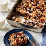 Blueberry Baked Oatmeal with Pecans and Coconut Flakes Recipe
