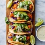 Buffalo Cauliflower Tacos with Vegan Ranch and Fresh Toppings Recipe