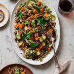 Wild Rice Pilaf with Cranberries, Pecans, and Roasted Vegetables Recipe