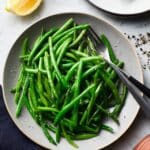 Lemon-Garlic Sautéed Green Beans with Thyme Recipe