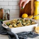 Creamy Vegan Pasta Bake with Brussels Sprouts Recipe