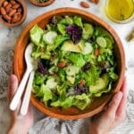 Simple Green Salad with Lemon Vinaigrette and Tamari Almonds Recipe
