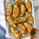 Baked Jalapeño Poppers with Greek Yogurt, Cheddar, and Chives Recipe