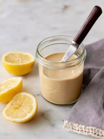 Creamy Tahini Lemon Dressing Recipe