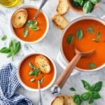 Creamy Roasted Tomato Basil Soup Recipe
