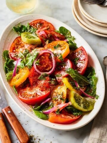 Simple and Delicious Tomato Salad with Gremolata and Basil Recipe