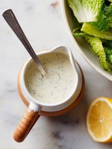 Healthy Greek Yogurt Caesar Dressing Recipe