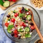 Fresh Greek Orzo Salad with Feta and Herbs Recipe