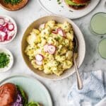 Healthy Potato Salad with Greek Yogurt Dressing and Fresh Herbs Recipe