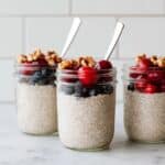 Chia Seed Pudding with Nutty Fruit Toppings Recipe